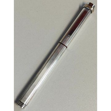 Must De Cartier TRINITY ORO PENNA Sfera ARGENTO Epoca SILVER BALLPOINT PEN