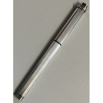 Must De Cartier TRINITY ORO PENNA Sfera ARGENTO Epoca SILVER BALLPOINT PEN