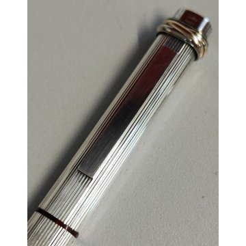 Must De Cartier TRINITY ORO PENNA Sfera ARGENTO Epoca SILVER BALLPOINT PEN