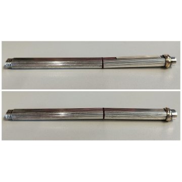 Must De Cartier TRINITY ORO PENNA Sfera ARGENTO Epoca SILVER BALLPOINT PEN