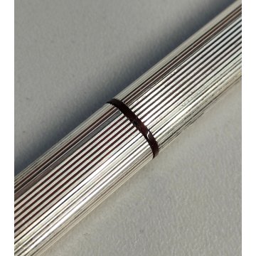 Must De Cartier TRINITY ORO PENNA Sfera ARGENTO Epoca SILVER BALLPOINT PEN