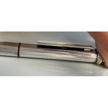 Must De Cartier TRINITY ORO PENNA Sfera ARGENTO Epoca SILVER BALLPOINT PEN