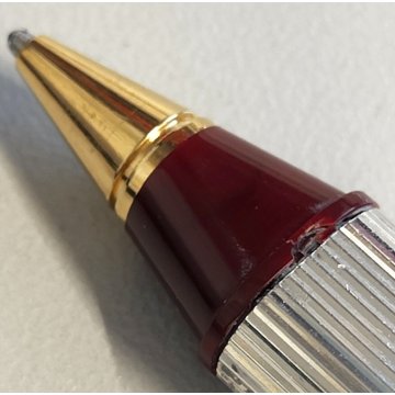 Must De Cartier TRINITY ORO PENNA Sfera ARGENTO Epoca SILVER BALLPOINT PEN