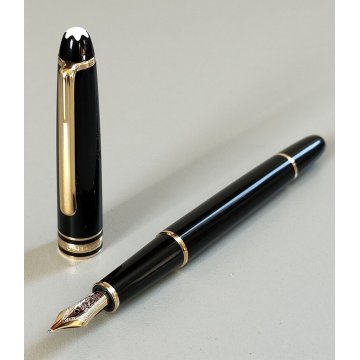 PENNA STILOGRAFICA Montblanc Meisterstuck CLASSIC NERO ORO Vintage FOUNTAIN PEN