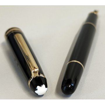 PENNA STILOGRAFICA Montblanc Meisterstuck CLASSIC NERO ORO Vintage FOUNTAIN PEN