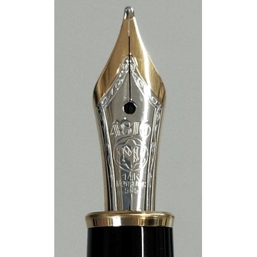 PENNA STILOGRAFICA Montblanc Meisterstuck CLASSIC NERO ORO Vintage FOUNTAIN PEN