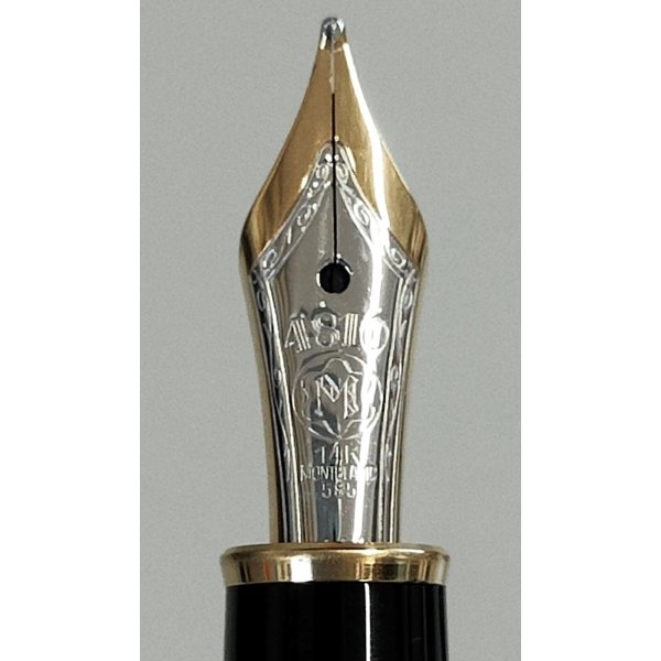 PENNA STILOGRAFICA Montblanc Meisterstuck CLASSIC NERO ORO Vintage FOUNTAIN  PEN