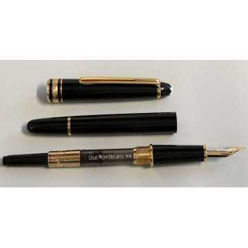 PENNA STILOGRAFICA Montblanc Meisterstuck CLASSIC NERO ORO Vintage FOUNTAIN PEN