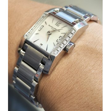 Baume & Mercier HAMPTON Diamond 65516 OROLOGIO POLSO Vintage LADY Wrist Watch