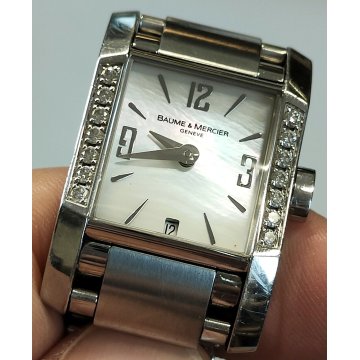 Baume & Mercier HAMPTON Diamond 65516 OROLOGIO POLSO Vintage LADY Wrist Watch