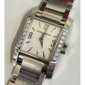 Baume & Mercier HAMPTON Diamond 65516 OROLOGIO POLSO Vintage LADY Wrist Watch