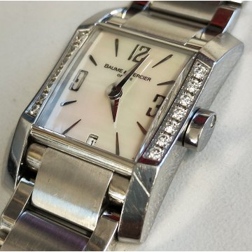 Baume & Mercier HAMPTON Diamond 65516 OROLOGIO POLSO Vintage LADY Wrist Watch