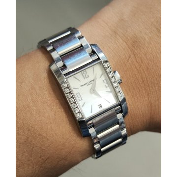 Baume & Mercier HAMPTON Diamond 65516 OROLOGIO POLSO Vintage LADY Wrist Watch