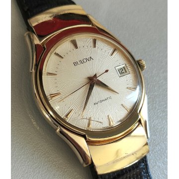 Bulova Automatic 1.122 anni 70 OROLOGIO POLSO uomo DORATO Vintage Wrist Watch