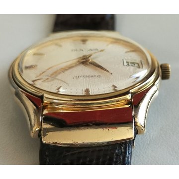 Bulova Automatic 1.122 anni 70 OROLOGIO POLSO uomo DORATO Vintage Wrist Watch