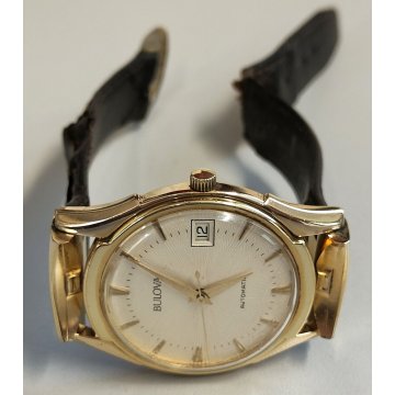 Bulova Automatic 1.122 anni 70 OROLOGIO POLSO uomo DORATO Vintage Wrist Watch