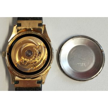 Bulova Automatic 1.122 anni 70 OROLOGIO POLSO uomo DORATO Vintage Wrist Watch