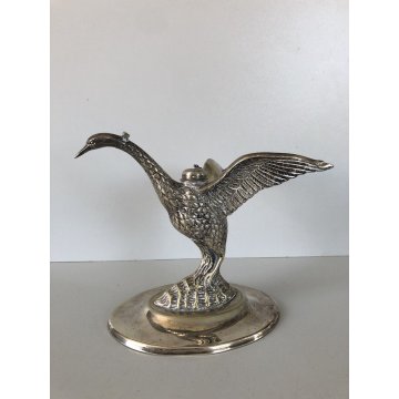 CIGNO SCALDABICCHIERE da COGNAC BRANDY CORTASA ALPACA Swan VINTAGE '60s