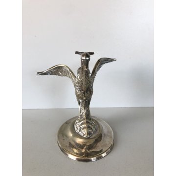CIGNO SCALDABICCHIERE da COGNAC BRANDY CORTASA ALPACA Swan VINTAGE '60s