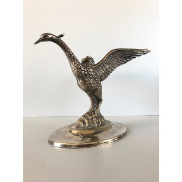 CIGNO SCALDABICCHIERE da COGNAC BRANDY CORTASA ALPACA Swan VINTAGE '60s