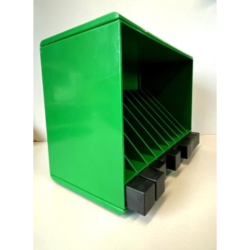 PORTACASSETTE MODULAR CASSETE HOLDER Biblio 970 DESIGN Giotto Stoppino Rexite 80
