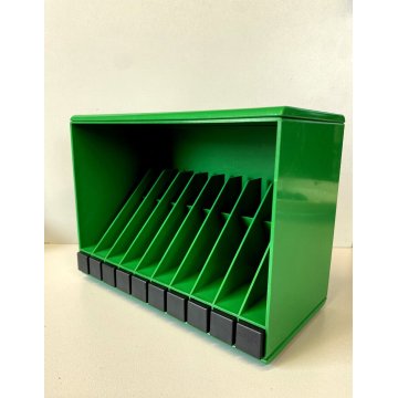 PORTACASSETTE MODULAR CASSETE HOLDER Biblio 970 DESIGN Giotto Stoppino Rexite 80