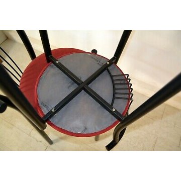 FANTASTICA COPPIA SGABELLI DESIGN Calligaris BAR BANCONE CUCINA FERRO TAVERNA 2