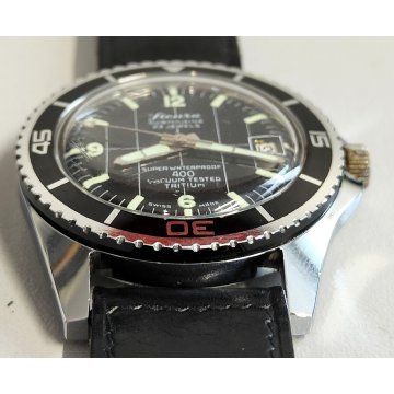 SICURA SUBMARINE 400 orologio polso VINTAGE anni 70 SPORT SUB Wrist Watch montre