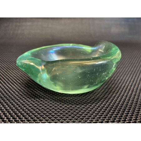 PICCOLO VASO BOWL VETRO SOFFIATO Murano VERDE TRASPARENTE '40 ATTR. Carlo Scarpa