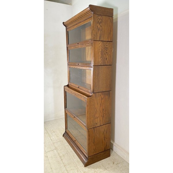 LIBRERIA DISPENSA VETRINA COMPONIBILE Gunn SECTIONALK BOOK CASE ART DECO'  UK '30