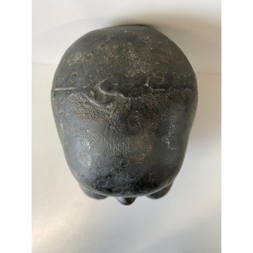 MATRICE STAMPO BRONZO TESTA di BAMBOLA FABBRICA GIOCATTOLI ARTE INDUSTRIALE '50