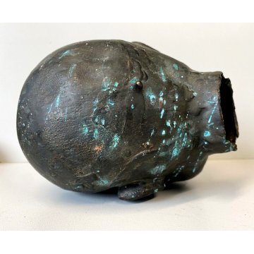 MATRICE STAMPO BRONZO TESTA di BAMBOLA FABBRICA GIOCATTOLI ARTE INDUSTRIALE '50