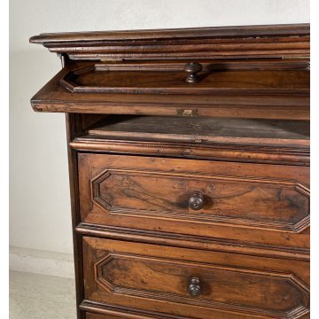 ANTICA CASSETTIERA INGRESSO COMODA DA ENTRATA LEGNO 1700 COMO CREDENZA RIBALTA