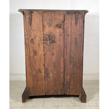 ANTICA CASSETTIERA INGRESSO COMODA DA ENTRATA LEGNO 1700 COMO CREDENZA RIBALTA