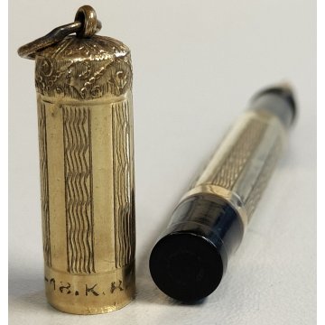 INVICTA Antica Penna Stilografica RETRATTILE Safety ORO 18kr OLD FOUNTAIN PEN