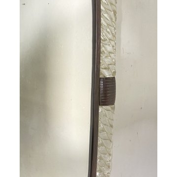 ANTICO SPECCHIO VENINI MURANO ANNI 30 VETRO OTTONE MARCHIATO SPECCHIERA DESIGN