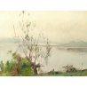 QUADRO ARTINO GIROLDI BARQUEDO BOSCO CAMPAGNA INVORIO LAGO MAGGIORE DIPINTO 59