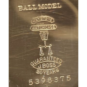 Raro ANTICO OROLOGIO TASCA Ball Watch Cleveland 1900 OLD RailRoad POCKET WATCH