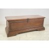 ANTICA PICCOLA CASSAPANCA LEGNO NOCE ROVERE PANCA BAULE EPOCA 1800 ROBUSTA