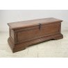 ANTICA PICCOLA CASSAPANCA LEGNO NOCE ROVERE PANCA BAULE EPOCA 1800 ROBUSTA