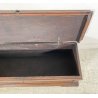 ANTICA PICCOLA CASSAPANCA LEGNO NOCE ROVERE PANCA BAULE EPOCA 1800 ROBUSTA