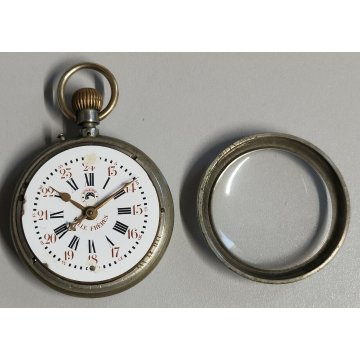 GRANDE ANTICO OROLOGIO TASCA Roskopf Wille Freres EPOCA 900 OLD POCKET WATCH