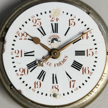 GRANDE ANTICO OROLOGIO TASCA Roskopf Wille Freres EPOCA 900 OLD POCKET WATCH