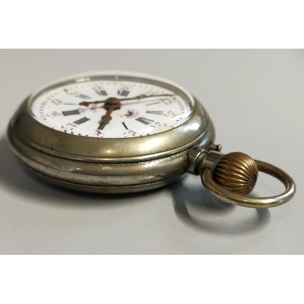 Ventaglio A Mano In Bambù Con Motivo Farfalla E Foglie Di Lino - Grigio 38 Cm
