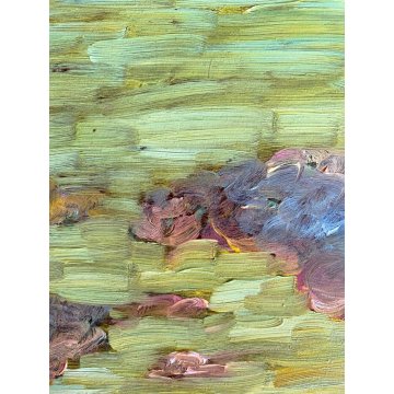 QUADRO OLIO S. Ferraris "Ultima luce" PAESAGGIO MONTANO OSSOLA VALLE VIGEZZO 900