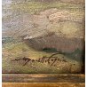 ANTICO QUADRO OLIO Moretti Foggia PAESAGGIO ALPINO Monte Rosa ALPE PEDRIOLA 1929