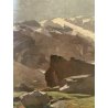 ANTICO QUADRO OLIO Moretti Foggia PAESAGGIO ALPINO Monte Rosa ALPE PEDRIOLA 1929