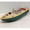 RARO Arnold MOTOSCAFO antico giocattolo latta OLD SPEED BOAT TIN TOY anni 40