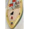 RARO Arnold MOTOSCAFO antico giocattolo latta OLD SPEED BOAT TIN TOY anni 40