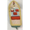 RARO Arnold MOTOSCAFO antico giocattolo latta OLD SPEED BOAT TIN TOY anni 40